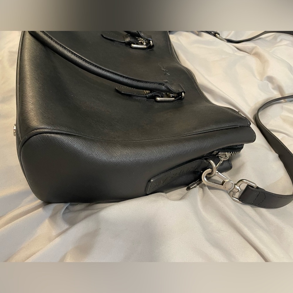 Rudsak Black Leather Satchel Purse With Handles and Shoulder Strap *read - Picture 11 of 11